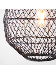 Gallery Home Black Pimva 1 Pendant Ceiling Light - Image 3 of 6