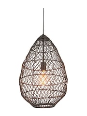 Gallery Home Black Pimva 1 Pendant Ceiling Light - Image 5 of 6