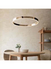 Gallery Home French Gold Gen 1 Light Pendant Ceiling Light - Image 4 of 6