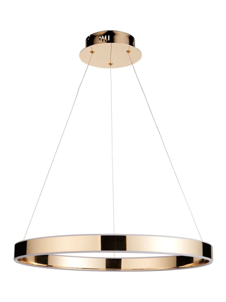 Gallery Home French Gold Gen 1 Light Pendant Ceiling Light - Image 6 of 6