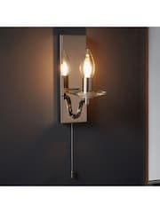 Gallery Home Polished Nickel Garland Wall Light - Image 1 of 7