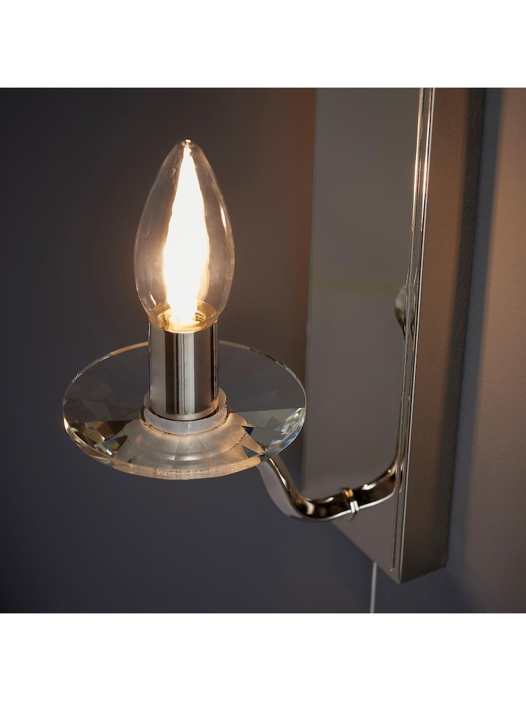 Gallery Home Polished Nickel Garland Wall Light - Image 2 of 7