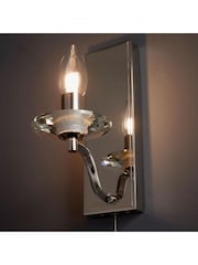 Gallery Home Polished Nickel Garland Wall Light - Image 5 of 7