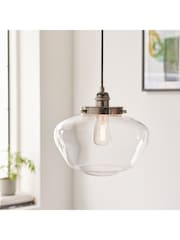 Gallery Home Bright Nickel Camberley Pendant Ceiling Light - Image 4 of 7