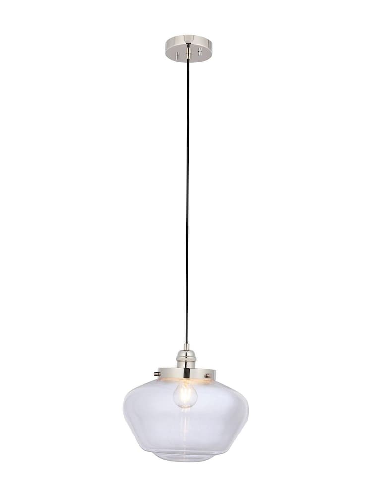 Gallery Home Bright Nickel Camberley Pendant Ceiling Light - Image 7 of 7