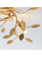 Gallery Home Gold Leaf Linette 3 Light Ceiling Light - Image 2 of 7