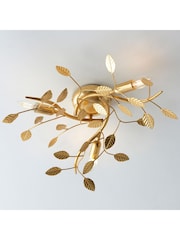 Gallery Home Gold Leaf Linette 3 Light Ceiling Light - Image 5 of 7