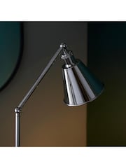 Gallery Home Bright Nickel Hal Floor Light - Image 3 of 7