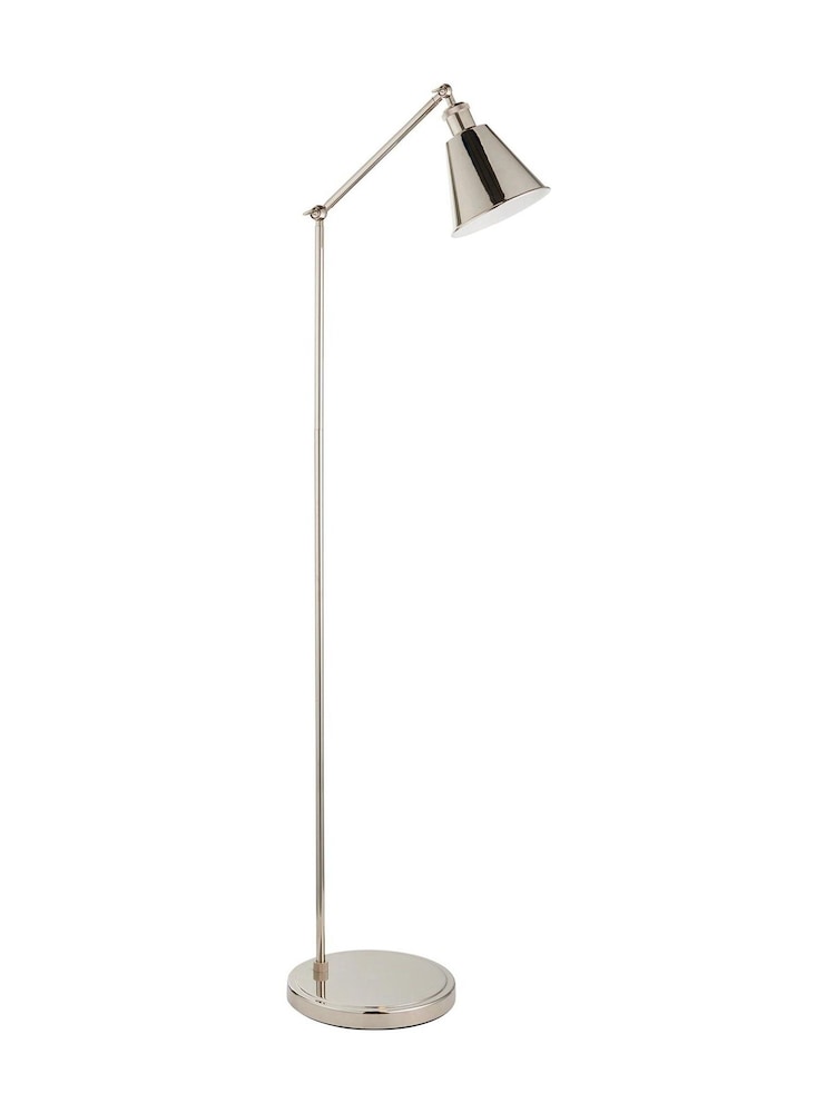 Gallery Home Bright Nickel Hal Floor Light - Image 7 of 7