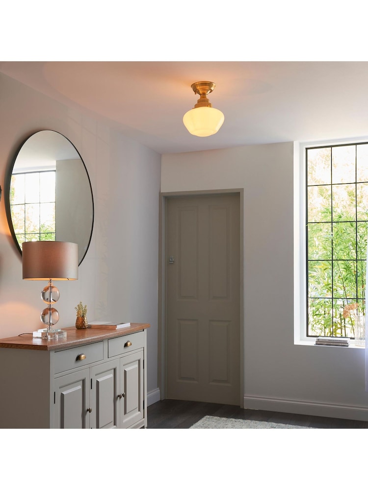 Gallery Home Brass Camberley 1 Light Ceiling Light - Image 1 of 6