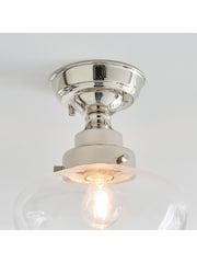Gallery Home Bright Nickel Camberley 1 Light Ceiling Light - Image 3 of 6