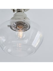 Gallery Home Bright Nickel Camberley 1 Light Ceiling Light - Image 4 of 6