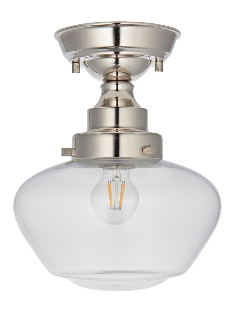 Gallery Home Bright Nickel Camberley 1 Light Ceiling Light - Image 6 of 6