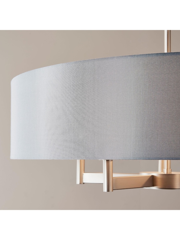 Gallery Home Nickel Grande 5 Light Pendant Ceiling Light - Image 2 of 7 Gallery Home Nickel Grande 5 Light Pendant Ceiling Light - Image 2 of 7