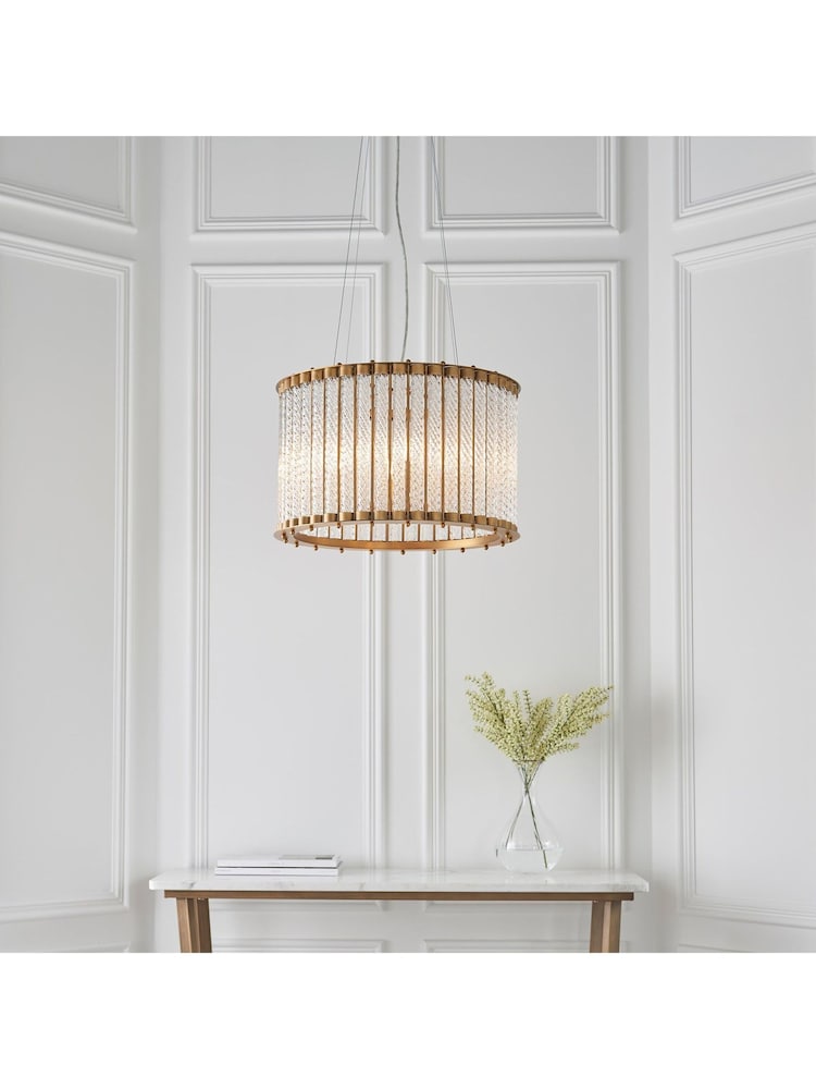Gallery Home Gold Romola 6 Light Pendant Ceiling Light - Image 1 of 9 Gallery Home Gold Romola 6 Light Pendant Ceiling Light - Image 1 of 9