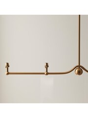 Gallery Home Brass Santiago 4 Light Pendant Ceiling Light - Image 2 of 8