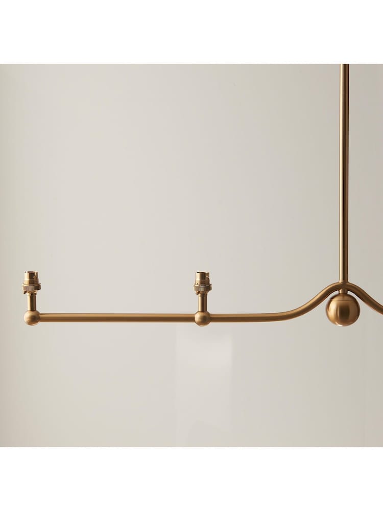 Gallery Home Brass Santiago 4 Light Pendant Ceiling Light - Image 2 of 8