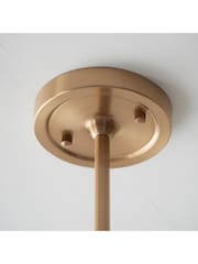 Gallery Home Brass Santiago 4 Light Pendant Ceiling Light - Image 5 of 8