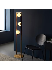 Gallery Home Brushed Gold Teo Floor Light - Image 2 of 7