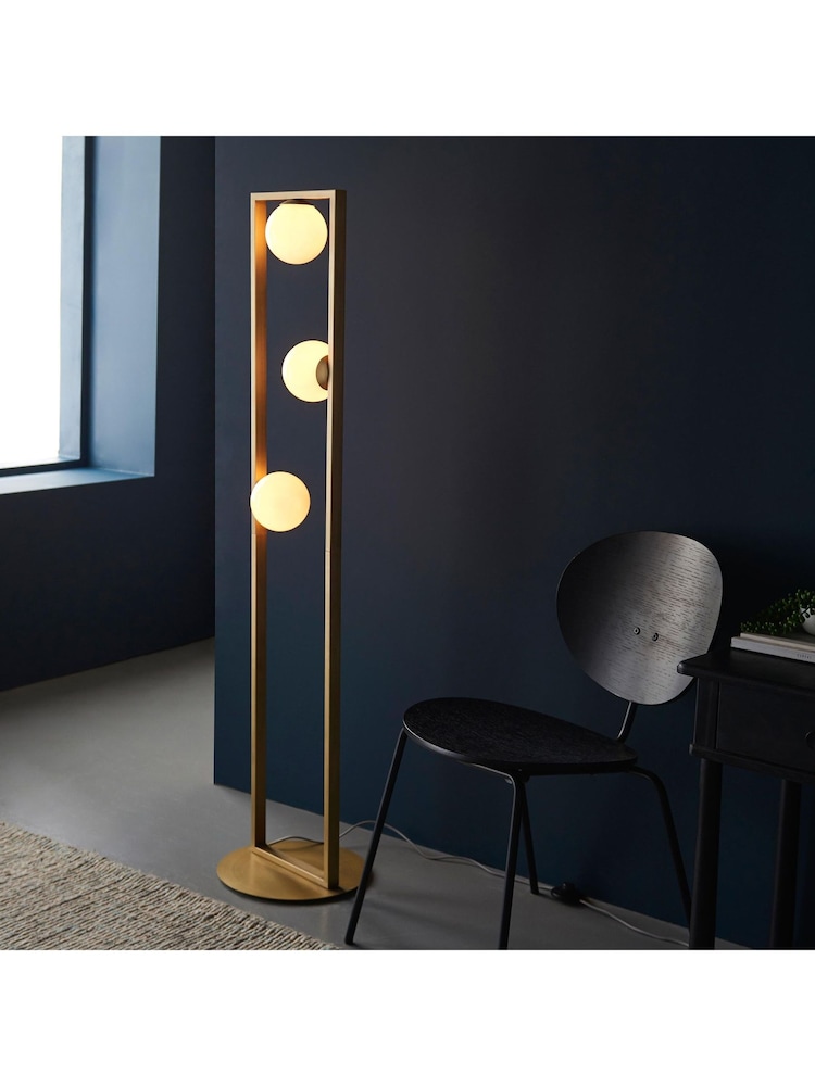 Gallery Home Brushed Gold Teo Floor Light - Image 2 of 7