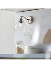 Gallery Home Bright Nickel Hansen Wall Light - Image 2 of 7
