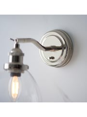 Gallery Home Bright Nickel Hansen Wall Light - Image 4 of 7