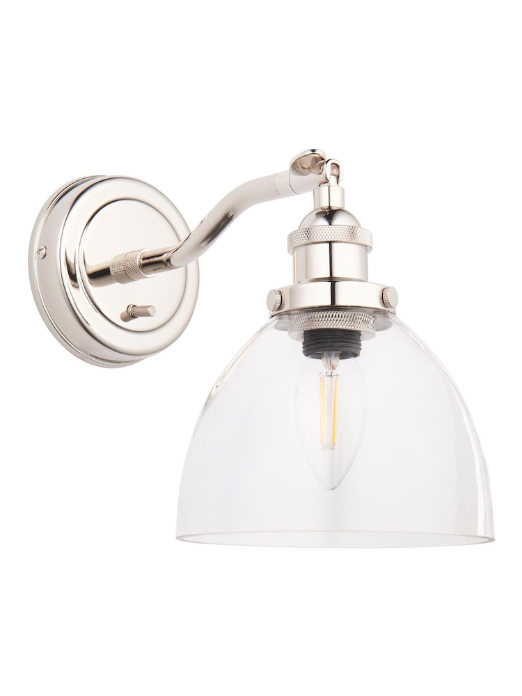 Gallery Home Bright Nickel Hansen Wall Light - Image 7 of 7