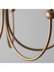 Gallery Home Brass Santiago 5 Light Pendant Ceiling Light - Image 4 of 6