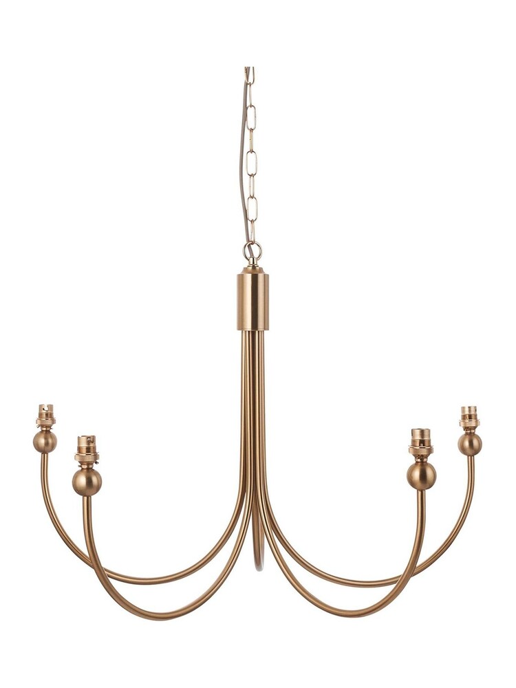 Gallery Home Brass Santiago 5 Light Pendant Ceiling Light - Image 6 of 6