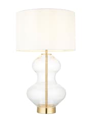 Gallery Home Satin Brass Kelda Shaped Table Lamp - Image 5 of 6