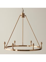 Gallery Home Brushed Brass Chester Large Pendant Ceiling Light - Image 2 of 8