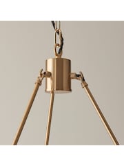 Gallery Home Brushed Brass Chester Large Pendant Ceiling Light - Image 4 of 8