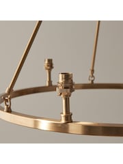 Gallery Home Brushed Brass Chester Large Pendant Ceiling Light - Image 7 of 8