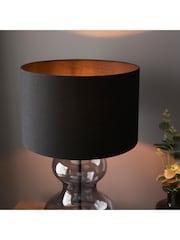 Gallery Home Black Clear Kelda Shaped Table Lamp - Image 2 of 6