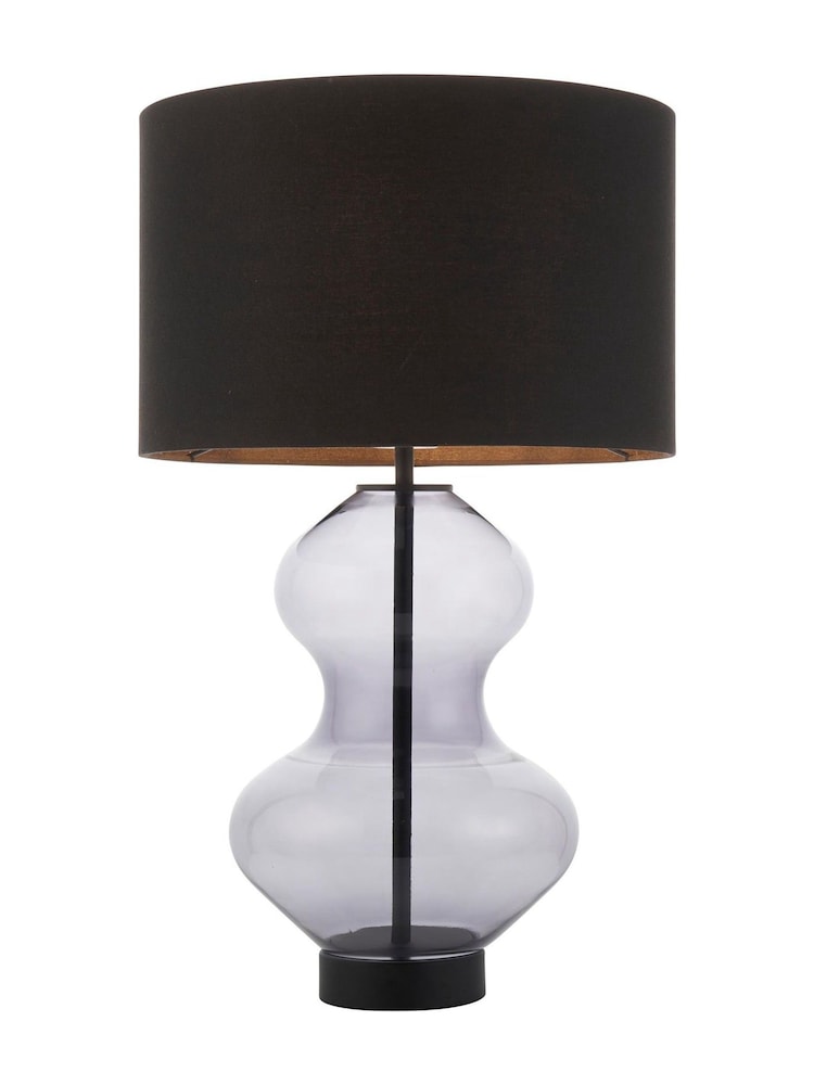 Gallery Home Black Clear Kelda Shaped Table Lamp - Image 6 of 6