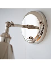 Gallery Home Bright Nickel Hal Wall Light - Image 3 of 6