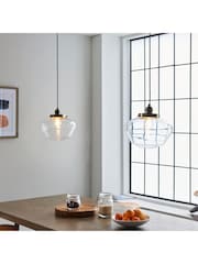 Gallery Home Antique Brass Camberley Pendant Ceiling Light - Image 2 of 7