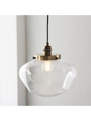 Gallery Home Antique Brass Camberley Pendant Ceiling Light - Image 3 of 7