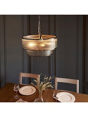 Gallery Home Antique Brass Ridgeton 5 Light Pendant Ceiling Light - Image 2 of 6