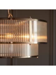 Gallery Home Antique Brass Ridgeton 5 Light Pendant Ceiling Light - Image 3 of 6
