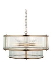 Gallery Home Antique Brass Ridgeton 5 Light Pendant Ceiling Light - Image 6 of 6