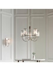 Gallery Home Bright Nickel Henbury 5 Pendant Ceiling Light - Image 1 of 8