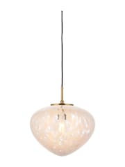 Gallery Home Satin Brass Mali 1 Light Pendant Ceiling Light - Image 8 of 9