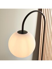 Gallery Home Satin Black Halo Floor Light - Image 3 of 7