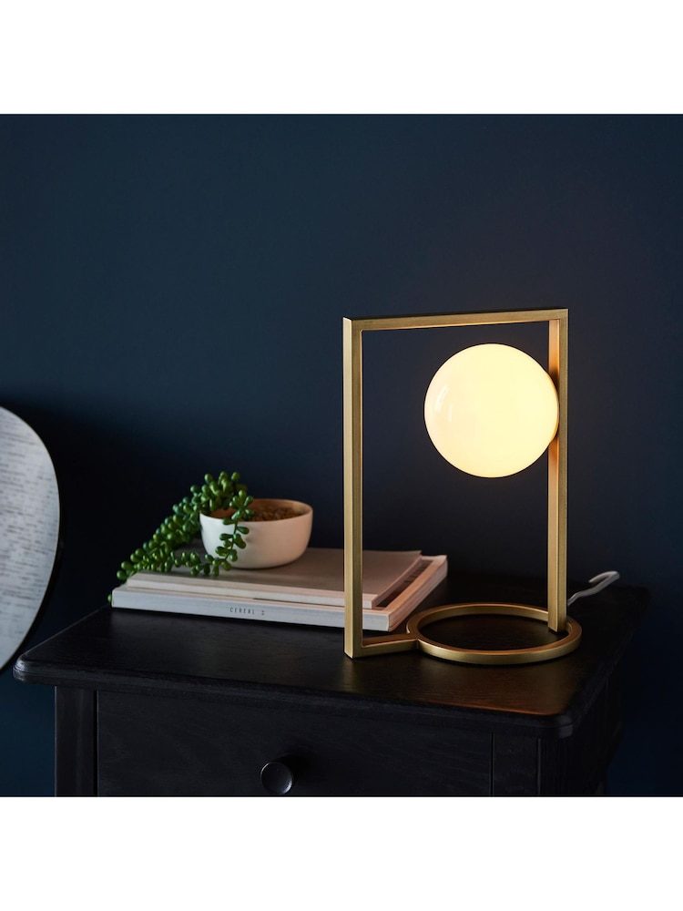 Gallery Home Brushed Gold Teo Table Lamp - Image 1 of 7