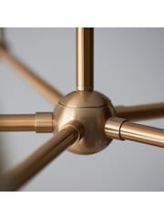 Gallery Home Brass Santiago 5 Light Pendant Ceiling Light - Image 5 of 8