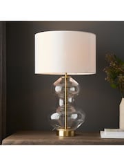 Gallery Home Bright Nickel Kelda Shaped Table Lamp - Image 3 of 5