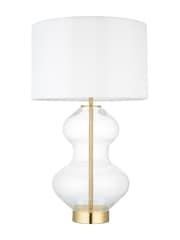Gallery Home Bright Nickel Kelda Shaped Table Lamp - Image 4 of 5