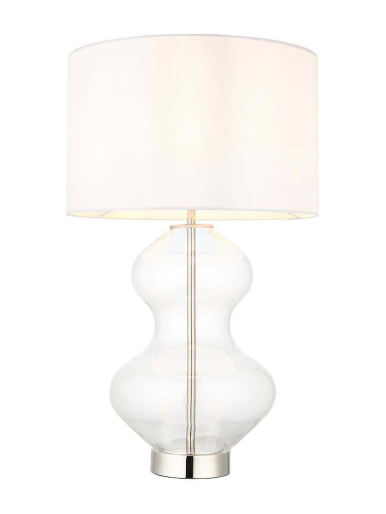 Gallery Home Bright Nickel Kelda Shaped Table Lamp - Image 5 of 5 Gallery Home Bright Nickel Kelda Shaped Table Lamp - Image 5 of 5