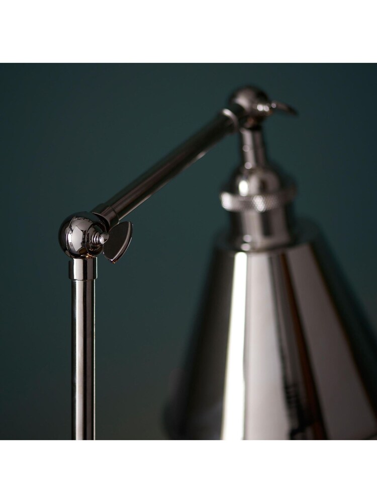 Gallery Home Bright Nickel Hal Table Lamp - Image 2 of 9